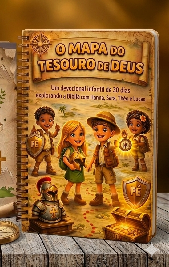 Mockup do Devocional com encadernacao espiral